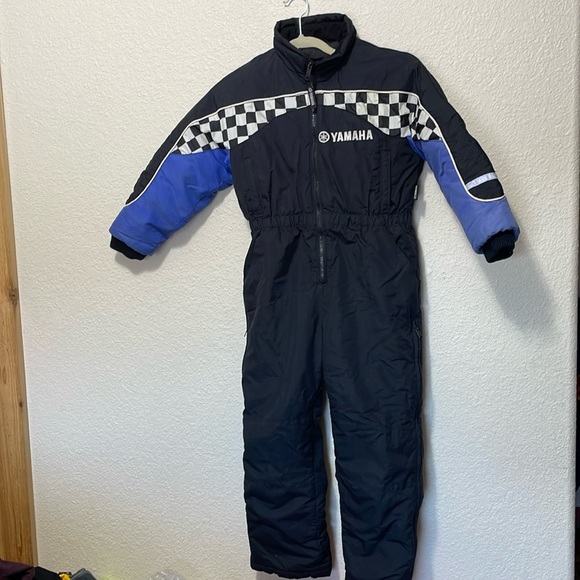 Yamaha Other - Yamaha Youth Vintage Black & Blue Snowmobile Suit. Very Good Condition. Size S.